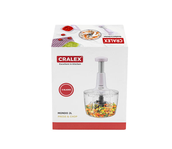 CRALEX Mondo 2L Vegetable Chopper Powder Pink