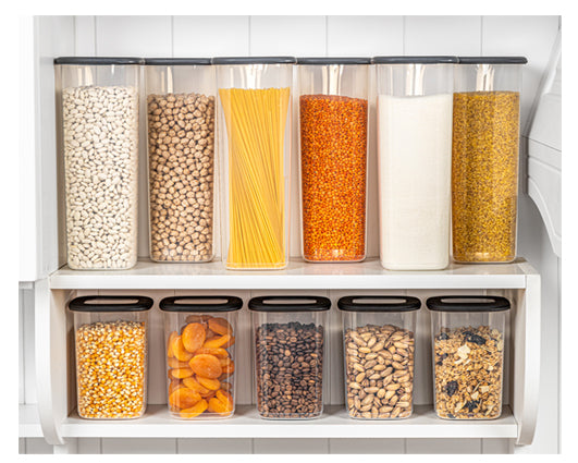 TOSCA Square 12 Pcs Food Storage Set Anthracite