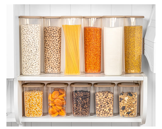 TOSCA Square 12 Pcs Food Storage Set Beige